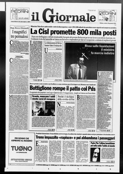 Il giornale : quotidiano del mattino